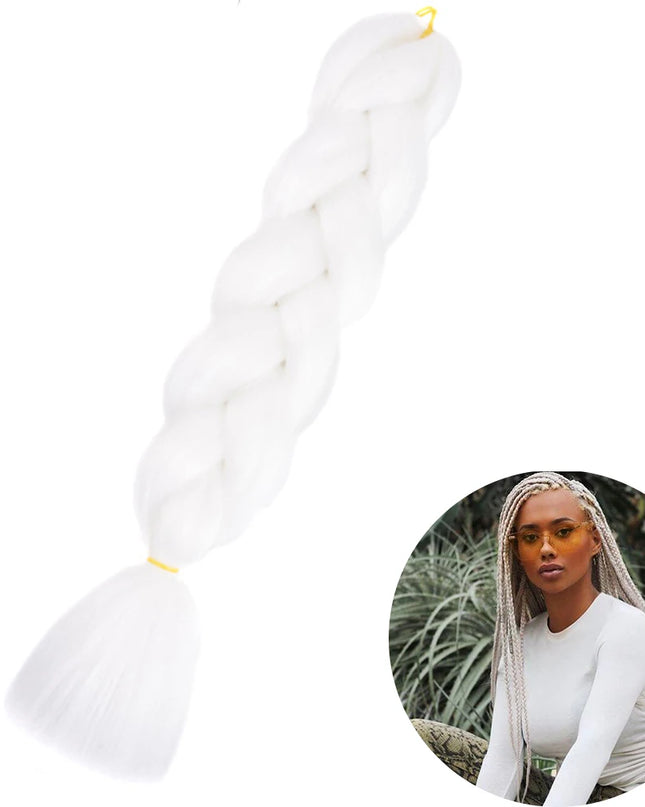 24" Synthetic Yaki Braids Hair kanekalon Ombre Braiding Hair Jumbo Braid Hair Extension For Women Hundreds of colors DIY Hair