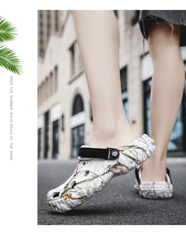 2024 Summer Men's Sandals New Home Garden Shoes Comfortable and Lightweight Men Slippers Non-Slip Soft Bottom Flip Flop Sandals