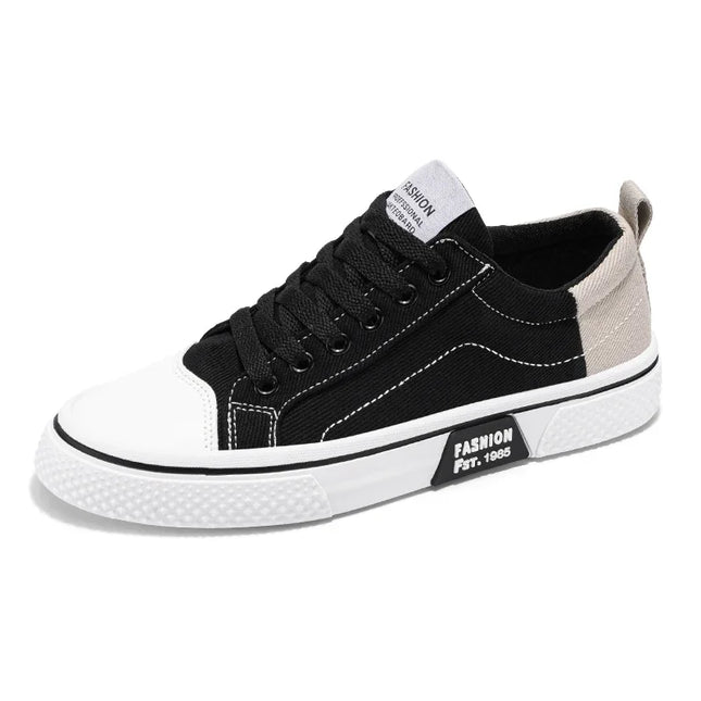 2025 Men's Canvas Shoes Outdoor Fashion Skateboard Shoes for Men Comfor Non-Slip Casual Sneakers Breathable Men Walking Shoes