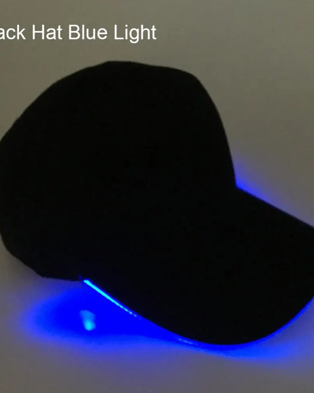 Peaked Cap Cap Fashion Hat Unisex Solid Color LED Luminous Baseball Christmas Party Peaked Cap