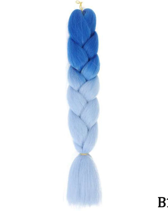 24" Synthetic Yaki Braids Hair kanekalon Ombre Braiding Hair Jumbo Braid Hair Extension For Women Hundreds of colors DIY Hair