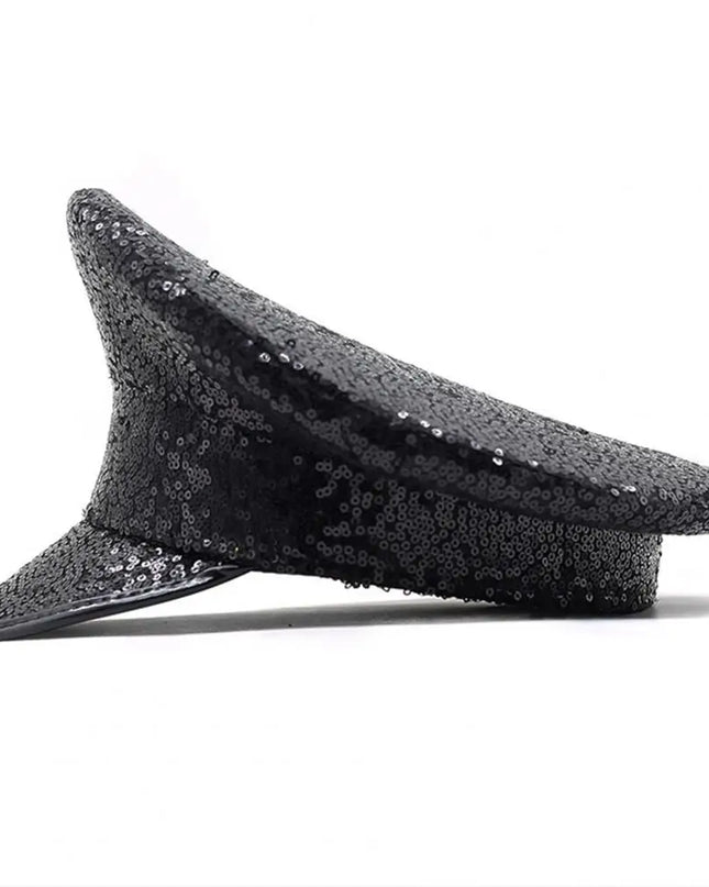 Performance Sequin Hat Unisex Party Cosplay Sergeant Cap Festival Photo Prop Women Men Captain Birthday Sailor Hat