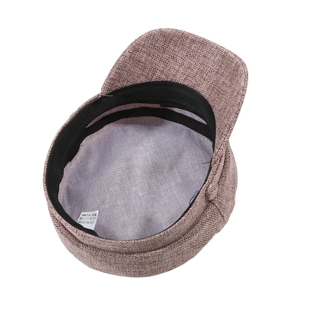 Fashion Women Men Military Hat Spring Autumn Sailor Hats Black Ladies Beret Caps Flat Top Captain Cap Travel Cadet Octagonal Hat