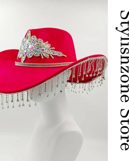 Suede Western Cowboy Hat Men and Women Retro Gentleman Cowboy Hat New Accessories Straw Hat Hombre Suede Big Brim Hat