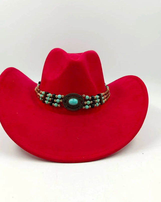 Suede Western Cowboy Hat Men and Women Retro Gentleman Cowboy Hat New Accessories Straw Hat Hombre Suede Big Brim Hat