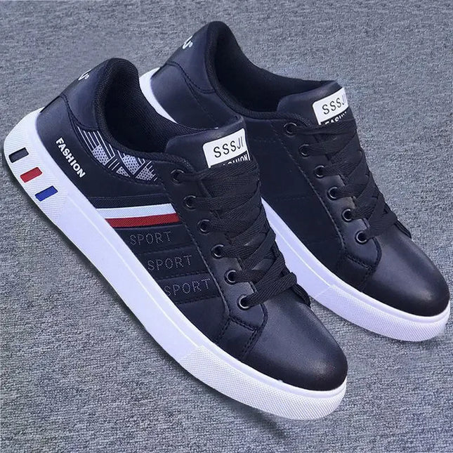 2025 Shoes for men Korean style trendy men's shoes white versatile sports men's casual trendy shoes, flat bottomed board shoes