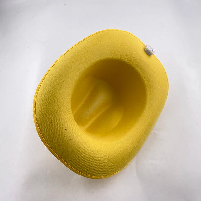 LED Western Cowboy Hat Cowgirl Hat Retro EL Wire Light Brim Jazz Top Hat Bride Cowboy Hat Cosplay Cowboy Costume For Women Men