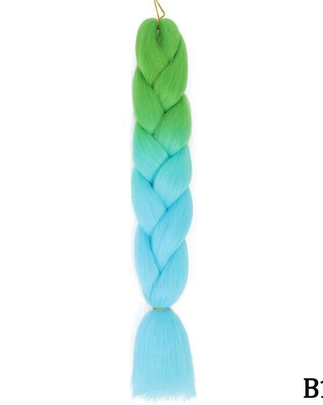 24" Synthetic Yaki Braids Hair kanekalon Ombre Braiding Hair Jumbo Braid Hair Extension For Women Hundreds of colors DIY Hair