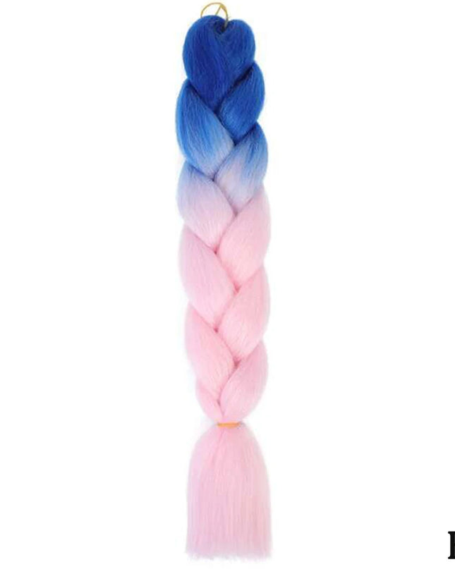 24" Synthetic Yaki Braids Hair kanekalon Ombre Braiding Hair Jumbo Braid Hair Extension For Women Hundreds of colors DIY Hair
