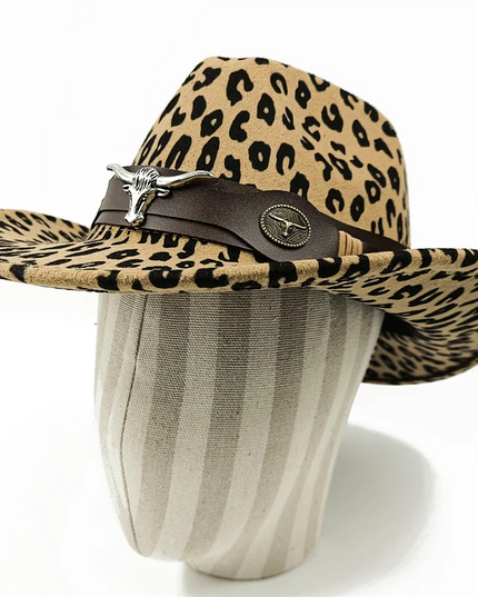 2021 cowboy hat jazz cow pattern curved edge monochrome knight felt hat for men and women with big eaves шапка мужская