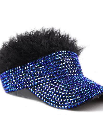 [YARBUU] New Fashion Four Seasons Baseball Cap For Men Wig Hat Rhinestone Gorras Hombre Sun Protection Casquette Hats Adjustable