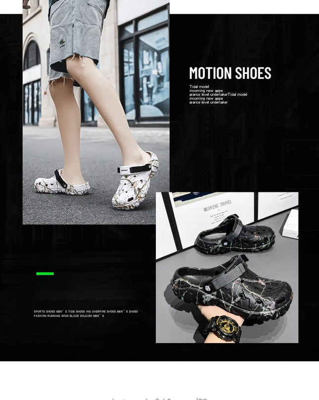 2024 Summer Men's Sandals New Home Garden Shoes Comfortable and Lightweight Men Slippers Non-Slip Soft Bottom Flip Flop Sandals