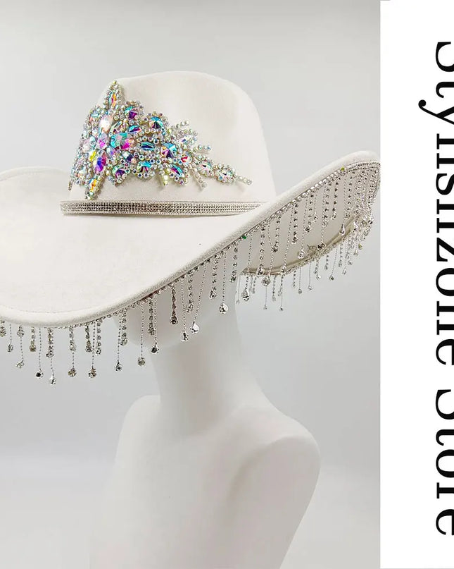 Suede Western Cowboy Hat Men and Women Retro Gentleman Cowboy Hat New Accessories Straw Hat Hombre Suede Big Brim Hat