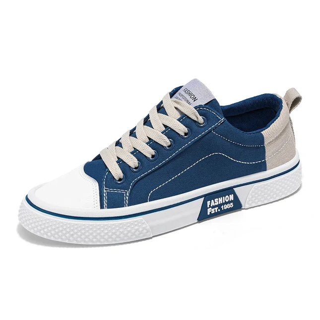 2025 Men's Canvas Shoes Outdoor Fashion Skateboard Shoes for Men Comfor Non-Slip Casual Sneakers Breathable Men Walking Shoes