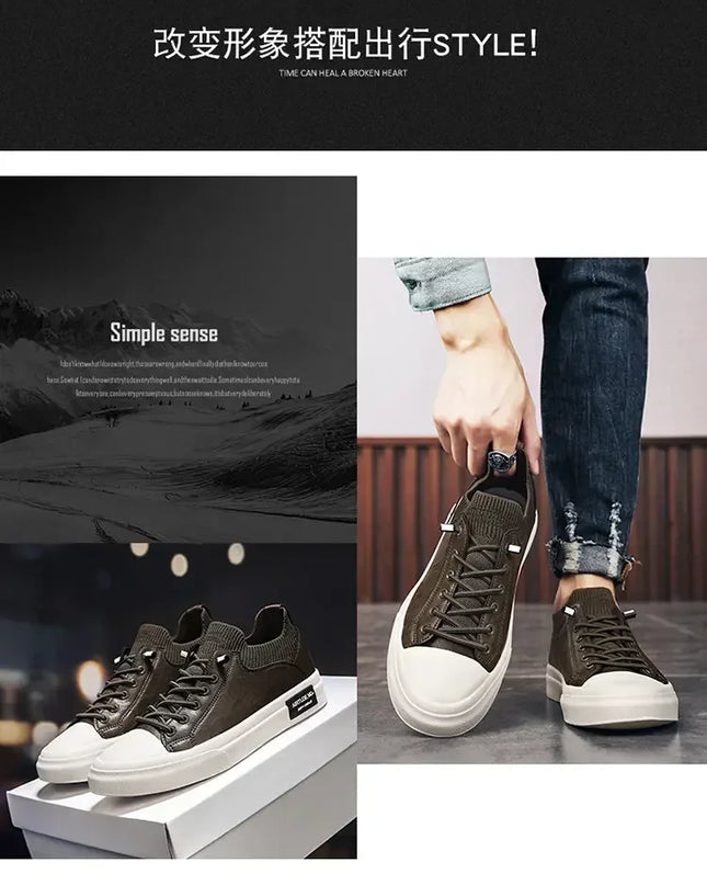2024 New Sports Shoes Men's Designer Original Casual Platform Vulcanized Shoes Comfortable Men's Soft Soled Shoes