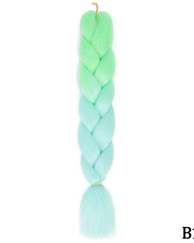 24" Synthetic Yaki Braids Hair kanekalon Ombre Braiding Hair Jumbo Braid Hair Extension For Women Hundreds of colors DIY Hair