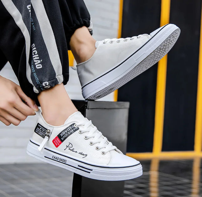2025 Spring Canvas Shoes for Men shoe Fashion Platform Sneakers Summer Male Casual Vulcanized shoes man Student Tenis Masculino