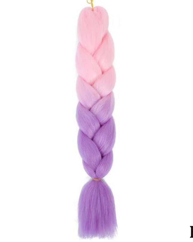 24" Synthetic Yaki Braids Hair kanekalon Ombre Braiding Hair Jumbo Braid Hair Extension For Women Hundreds of colors DIY Hair
