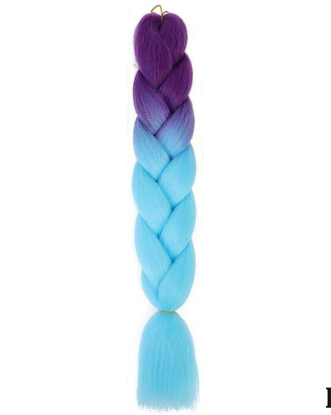 24" Synthetic Yaki Braids Hair kanekalon Ombre Braiding Hair Jumbo Braid Hair Extension For Women Hundreds of colors DIY Hair