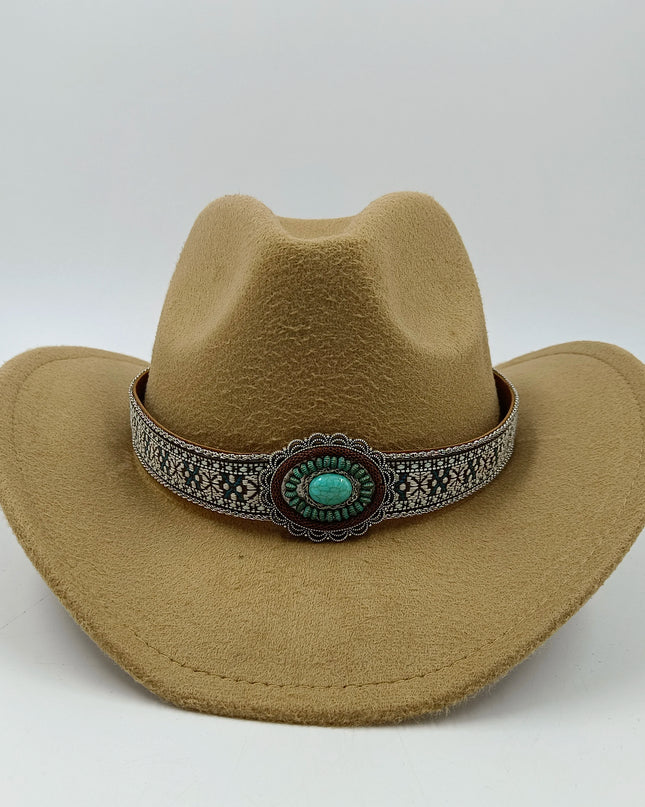 2021 cowboy hat jazz cow pattern curved edge monochrome knight felt hat for men and women with big eaves шапка мужская