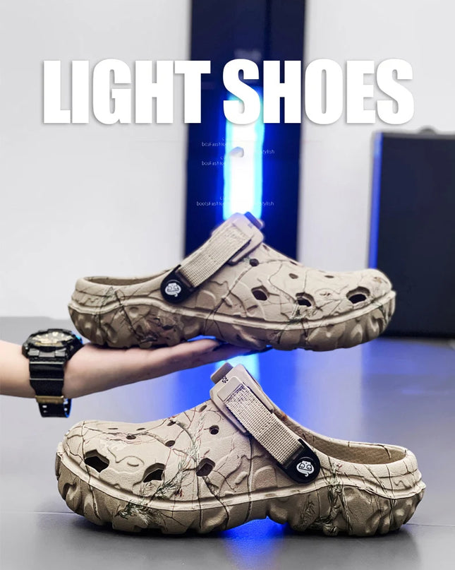 2024 Summer Men's Sandals New Home Garden Shoes Comfortable and Lightweight Men Slippers Non-Slip Soft Bottom Flip Flop Sandals