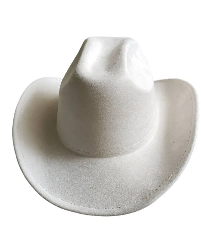 Classic Suede Leather 7.5CM Western Cowboy Women's Fedora Hat Men's Church Jazz Hat Fashion Travel Party Hat Denim Hat 2024