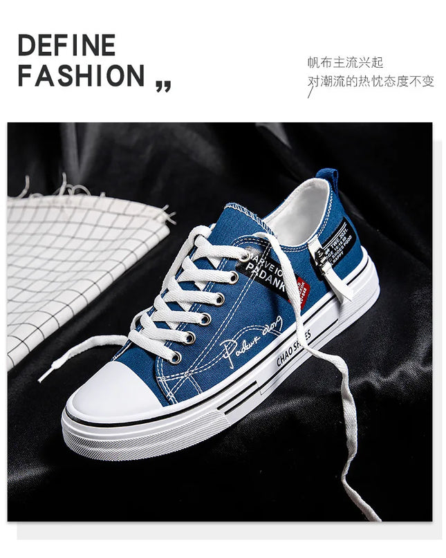 2025 Spring Canvas Shoes for Men shoe Fashion Platform Sneakers Summer Male Casual Vulcanized shoes man Student Tenis Masculino
