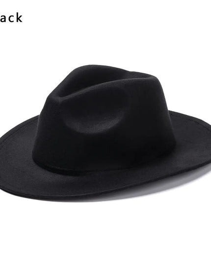 Western Cowboy Hat for Men Women Kids Fedora Outdoor Wide Brim Faux Leather Summer Wide Brim Beach Travel Cap Black White Pink