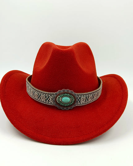 2021 cowboy hat jazz cow pattern curved edge monochrome knight felt hat for men and women with big eaves шапка мужская