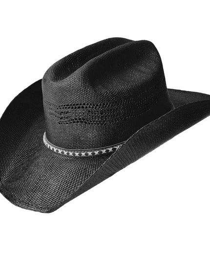 Hand-painted Western Cowboy hat Bronze green hat for men women Large Brim stiff straw hat summer sombrero vaquero hombreковбойс