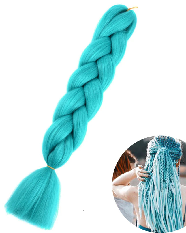 24" Synthetic Yaki Braids Hair kanekalon Ombre Braiding Hair Jumbo Braid Hair Extension For Women Hundreds of colors DIY Hair