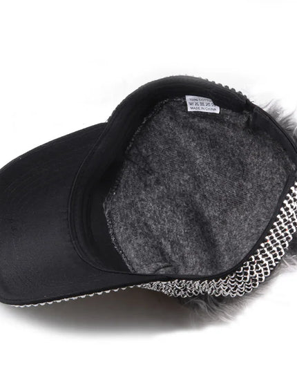 [YARBUU] New Fashion Four Seasons Baseball Cap For Men Wig Hat Rhinestone Gorras Hombre Sun Protection Casquette Hats Adjustable