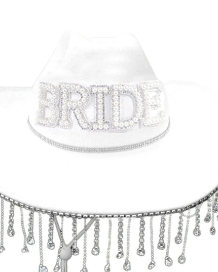 Rhinestones Tassels Hat for Women Teens Girl Breathable Wide Brim BeachSun Hat Music Festival Hat Bachelorette Party Cap