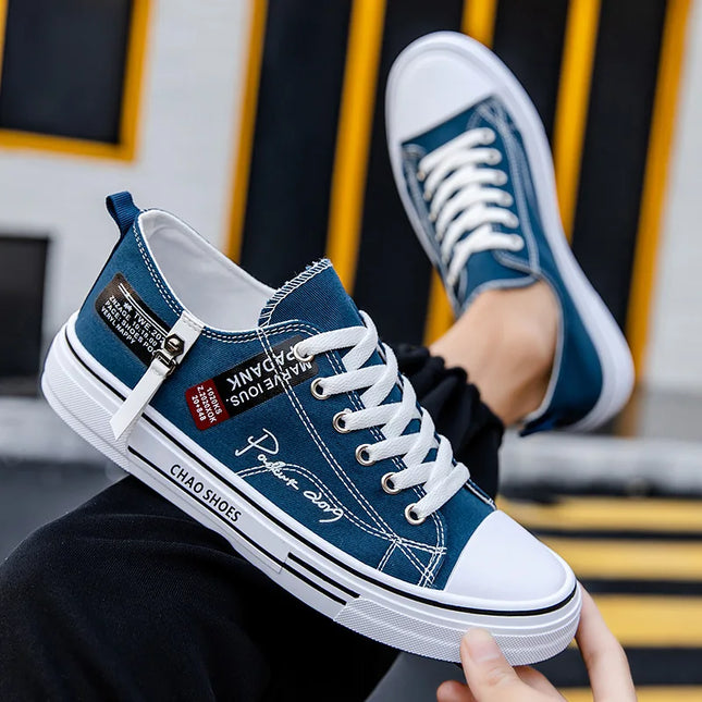 2025 Spring Canvas Shoes for Men shoe Fashion Platform Sneakers Summer Male Casual Vulcanized shoes man Student Tenis Masculino