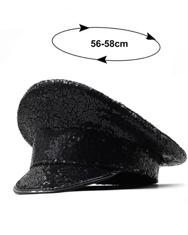 Performance Sequin Hat Unisex Party Cosplay Sergeant Cap Festival Photo Prop Women Men Captain Birthday Sailor Hat