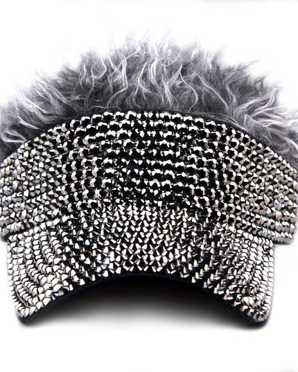 [YARBUU] New Fashion Four Seasons Baseball Cap For Men Wig Hat Rhinestone Gorras Hombre Sun Protection Casquette Hats Adjustable