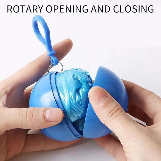 1Pcs Disposable Portable Raincoat Adult Emergency Waterproof Hood Poncho Hiking Camping Keyring Ball Must Rain Coat Unisex